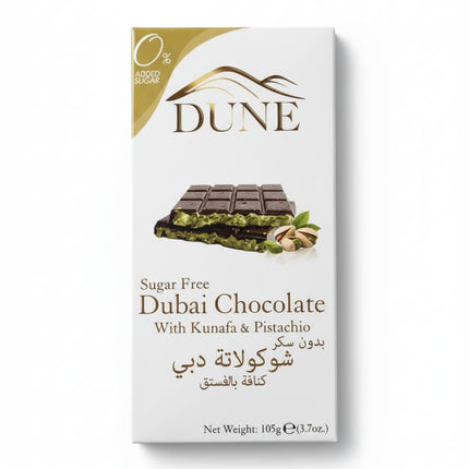 Dune Mlk Chocolate. Pstchio Kunafa Sugar Free 105g