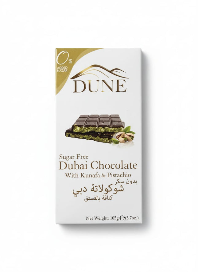 Dune Mlk Chocolate. Pstchio Kunafa Sugar Free 105g