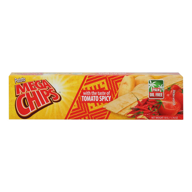 Mega Chips Natural Potato Chips With Spicy Tomatoes 50g