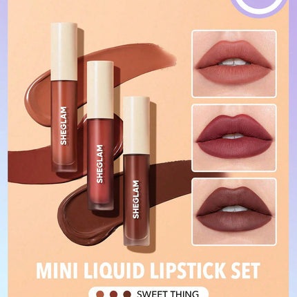 SHEGLAM Matte Allure Mini Liquid Lipstick Set - Sweet Thing