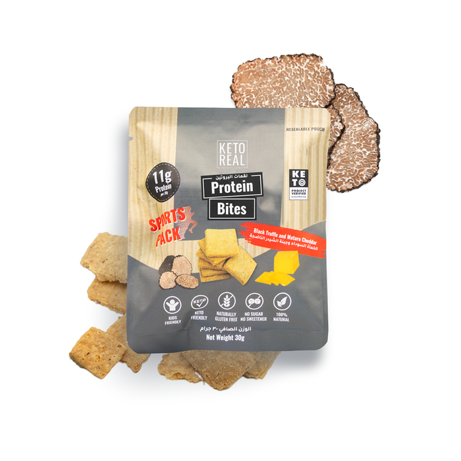 Keto Real Black Truffle and Mature Cheddar Protein Bites 30g