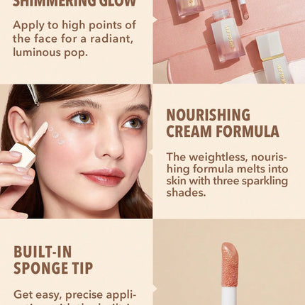 SHEGLAM Glow Bloom Liquid Highlighter-Vanilla Frost