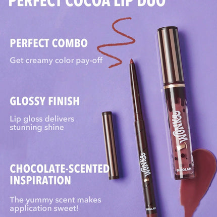 She Glam Cocoa Kiss Lip Duo-Hot Fudge
