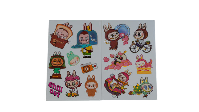Labubu 5D Stickers 10pcs