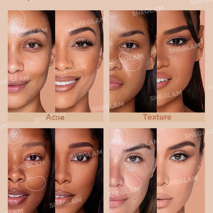 SHEGLAM Complexion Pro Long Lasting Breathable Matte Foundation-Nude