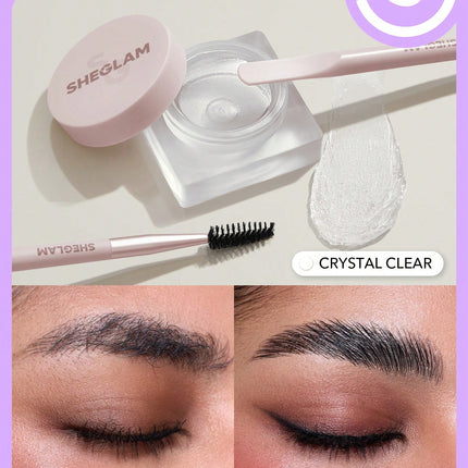 SHEGLAM Set Me Up Brow Hold-Crystal Clear, Waterproof Eyebrow Gel