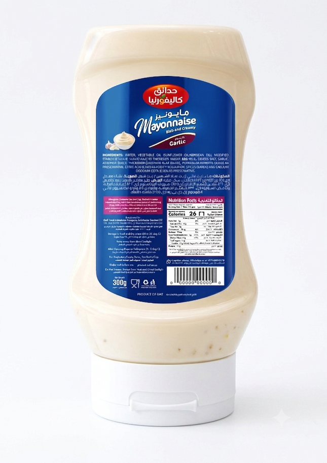 California Garden, Mayonnaise with Garlic, 300 ml