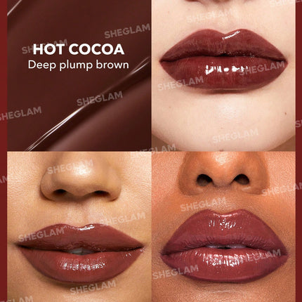 SHEGLAM Pout-Perfect Shine Lip Plumper-Hot Cocoa
