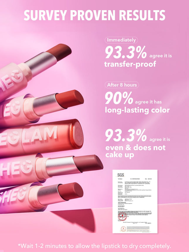 SHEGLAM Dynamatte Boom Long-Lasting Matte Lipstick-Rent Free