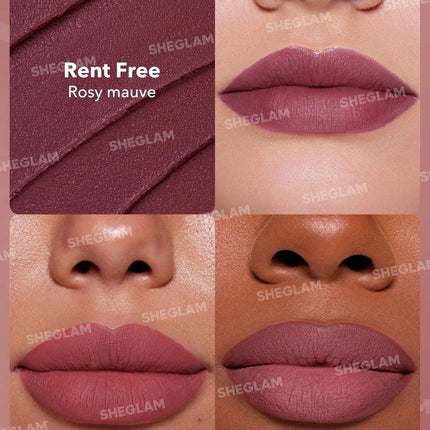 SHEGLAM Dynamatte Boom Long-Lasting Matte Lipstick-Rent Free