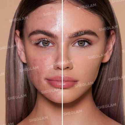 SHEGLAM Skin-Focus High Coverage Powder Foundation-Nude