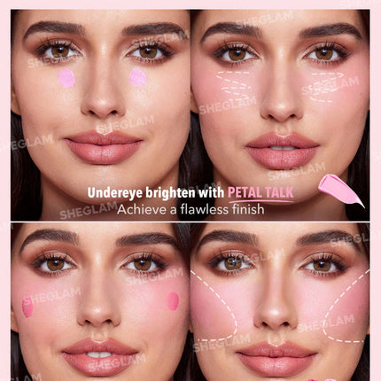 SHEGLAM Color Bloom Liquid Blush-Petal Talk