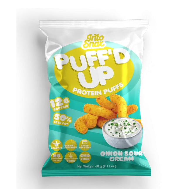 INTO SNAX | Puff'd up Chip Protein Onion Sour Cream 60g
