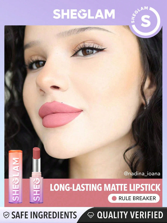 SHEGLAM Dynamatte Boom Long Lasting Matte Lipstick-Rule Breaker