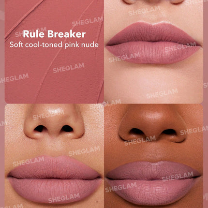 SHEGLAM Dynamatte Boom Long Lasting Matte Lipstick-Rule Breaker