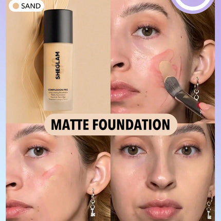 SHEGLAM Complexion Pro Long Lasting Breathable Matte Foundation-Sand