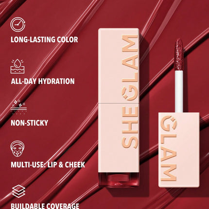 SHEGLAM Take A Hint Lip Tint-Level Up Color Changing Long Lasting Lip Gloss