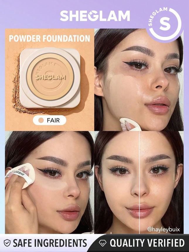 SHEGLAM Skin-Focus High Coverage Powder Foundation-Fair
