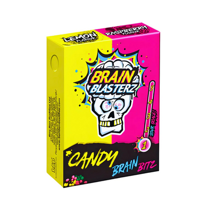 Brain Blasterz Bitz Sour Candy Lemon & Raspberry – 45g