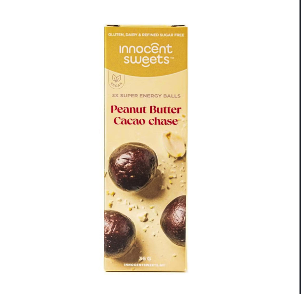 Innocent Sweets Peanut Butter Cacao Balls – 36g