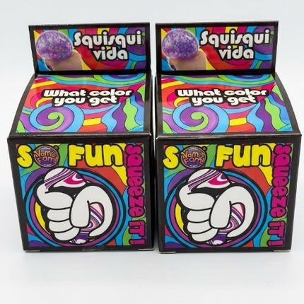 Squisqui square glitter glue squishy 6cm