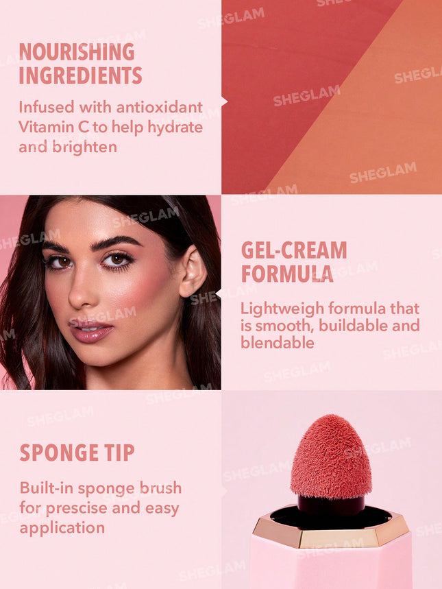 SHEGLAM Color Bloom Liquid Blush Matte Finish-Risky Business 