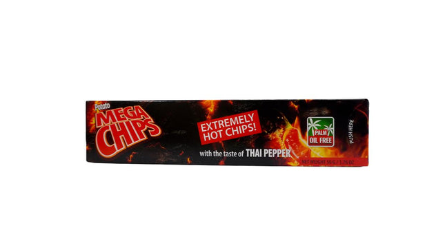 Mega Chips Natural Potato Chips With Thai pepper Flavor 50g