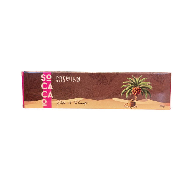 Socacao Dates & Peanuts Chocolate 40g