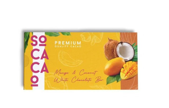 Socacao Mango Coconut Chococolate Bar 100g