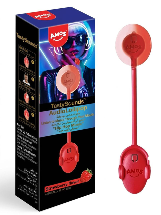 Amos Musical Lollipop Strawberry - Audio Singing Lollipop
