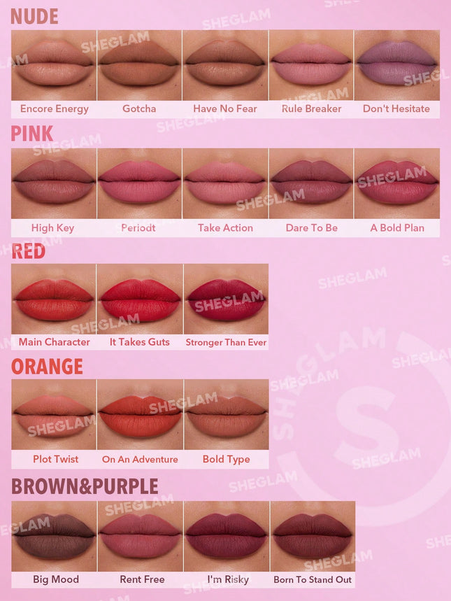 SHEGLAM Dynamatte Boom Long Lasting Matte Lipstick-High Key