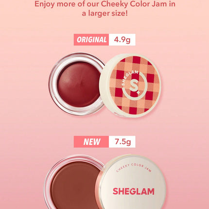 SHEGLAM Cheeky Color Jam-Rose Meadow Multi-Use Cream Blush Lip Cream