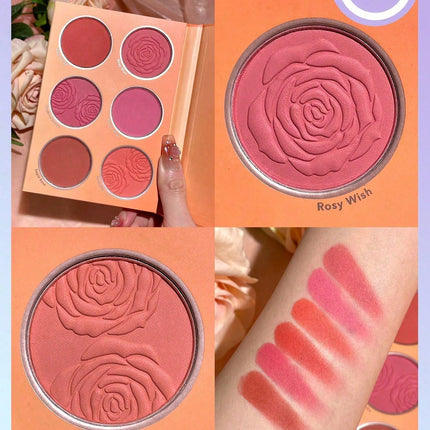SHEGLAM Floral Flush Blush Palette 6-Color Pressed Powder Blush