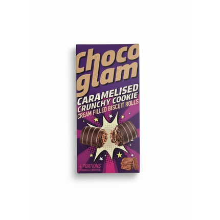 Chocoglam Caramel Crunchy Cookie Biscuit Roll - 4 portions