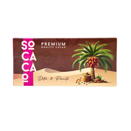 So Cacao Premium Dates & Peanuts Milk Chocolate Bar