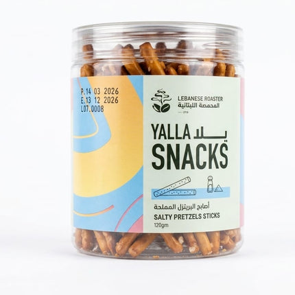 Lebanese Roaster Yalla Pretzel Sticks Salted 120G