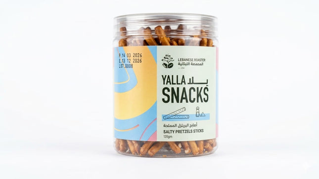 Lebanese Roaster Yalla Pretzel Sticks Salted 120G
