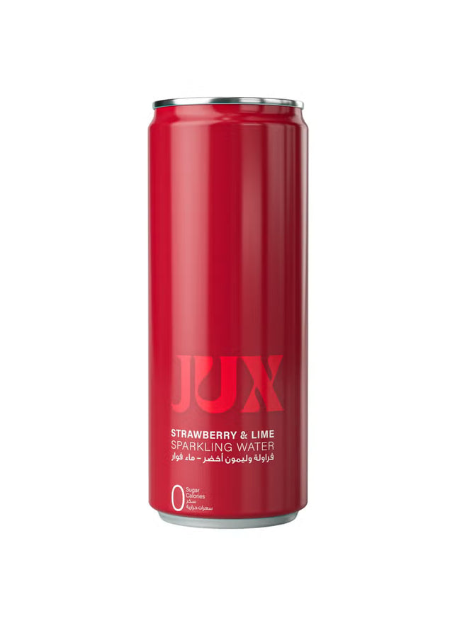 JUX Strawberry & Lime Sparkling water 250ml