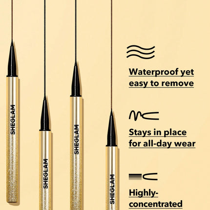 SHEGLAM Line & Define Waterproof Liquid Eyeliner - Black