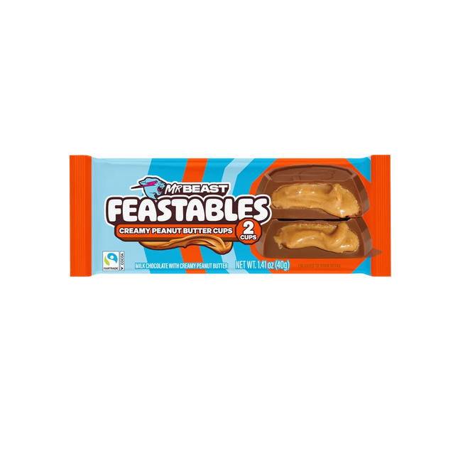 Mr Beast Feastables Peanut Butter Cups Milk Chocolate