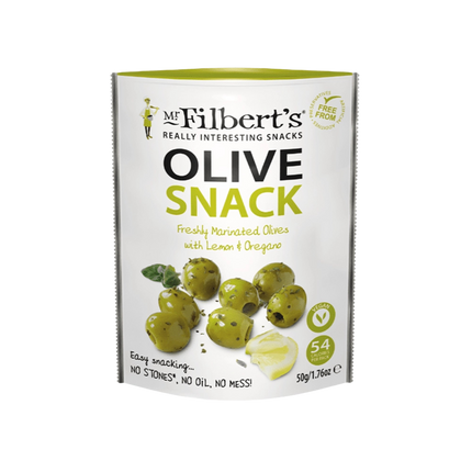 Mr. Filbert's Marinated Green Olives with Lemon