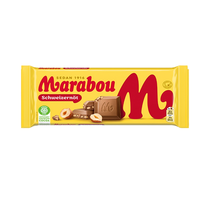Marabou Original Swedish Milk Chocolate Mjolkchoklad Bar