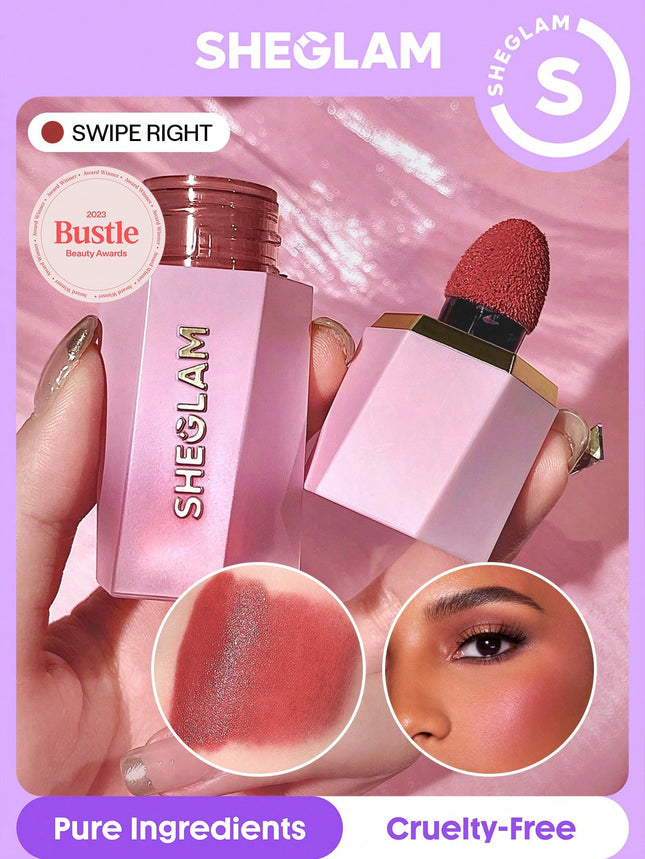SHEGLAM Color Bloom Liquid Blush Matte Finish-Swipe Right Gel Cream Blush